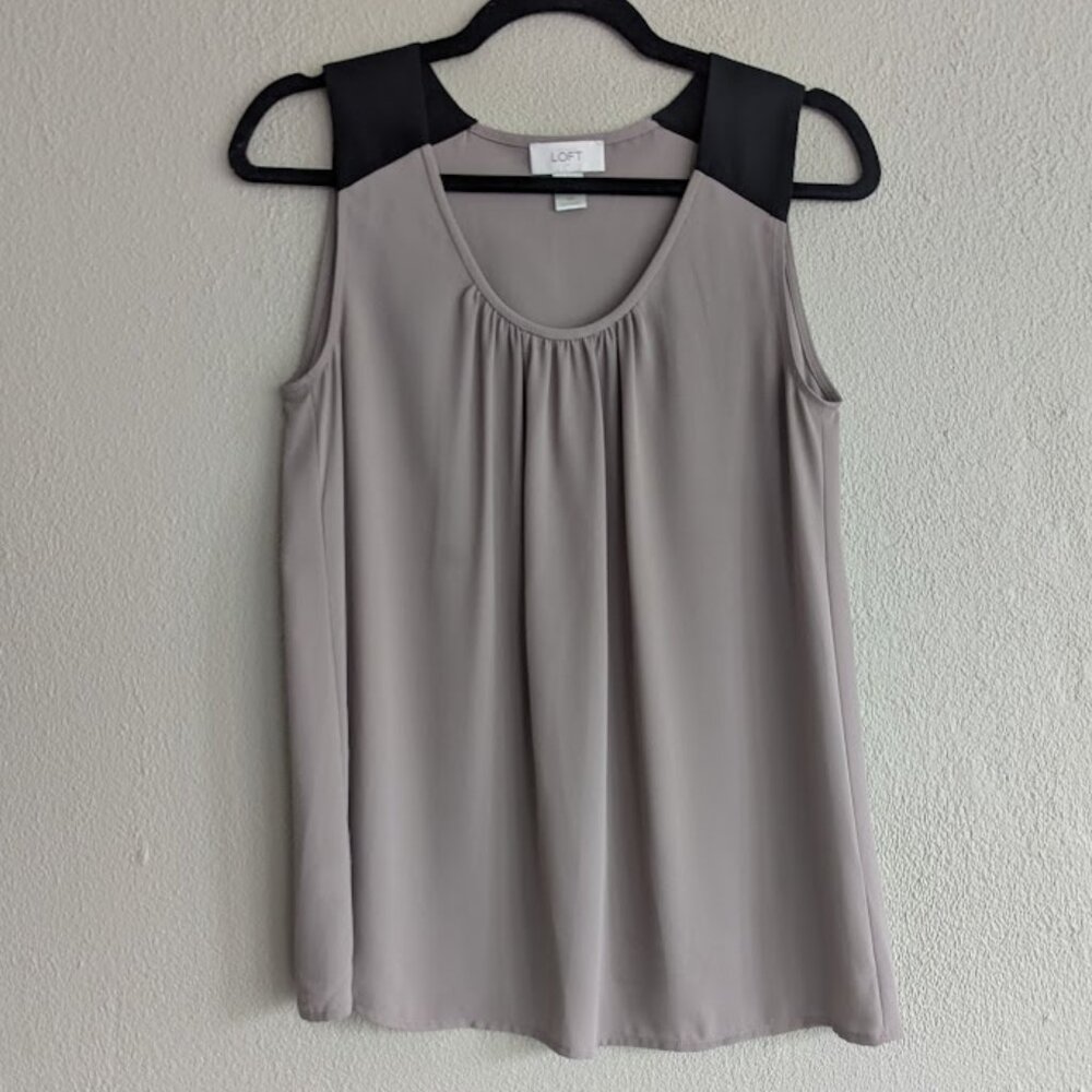 Ann Taylor LOFT Women’s * Colorblock Sleeveless Blouse * Size XS